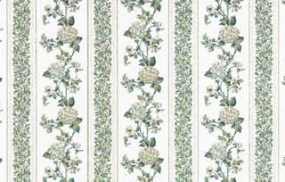 Dollhouse Miniature Wallpaper, Kismet Stripe (White)